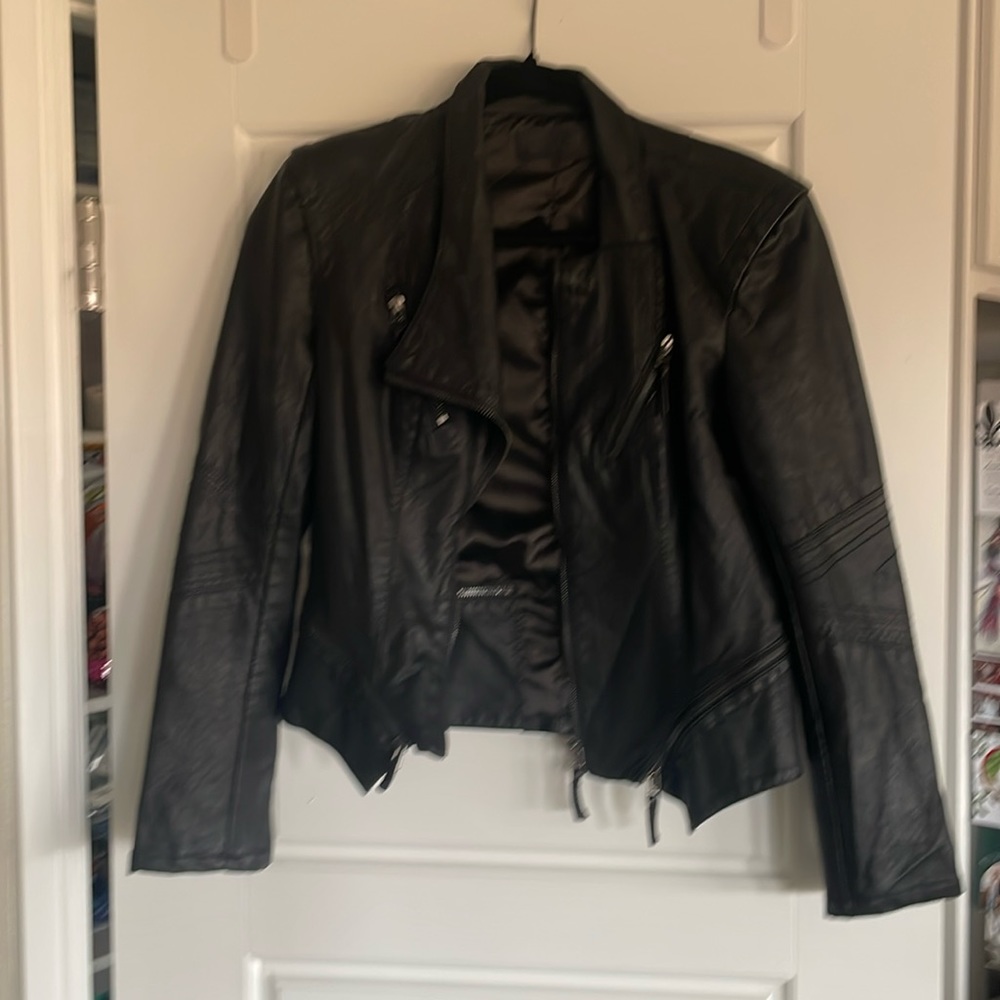 Faux leather jacket